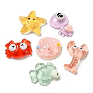 Sea Animal Translucent Resin Decoden Cabochons