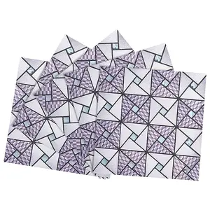 5Pcs Square Mosaic Glass Wall Decorations