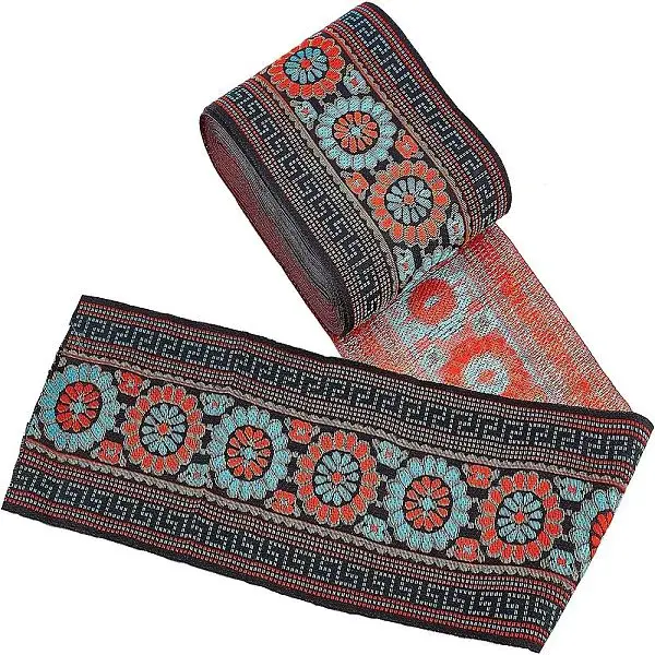 Ethnic Style Embroidery Polycotton Ribbons