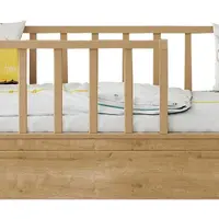 Dětská postel 100x200cm se zábranami a zásuvkou cody - dub světlý