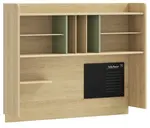 Velký nástavec na studentský stůl habitat - dub/zelená