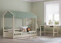 Dětský pokoj fairy - dub světlý/zelená