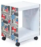 Odkládací stolek flagge - mix barev