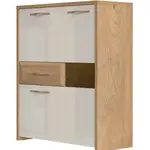 Vysoká komoda hagop - ořech pacifik/béžová