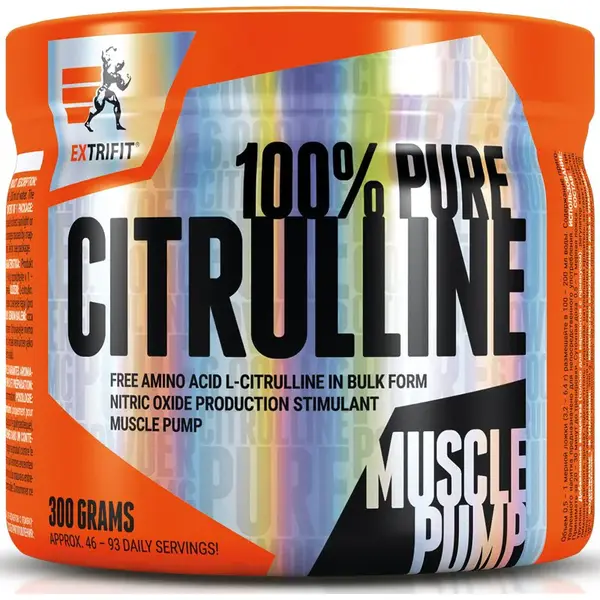 Extrifit 100% Pure Citrulline podpora sportovního výkonu a regenerace příchuť Natural 300 g