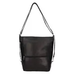 Dámska kožená kabelka/batoh SendiDesign Milagros - čierna