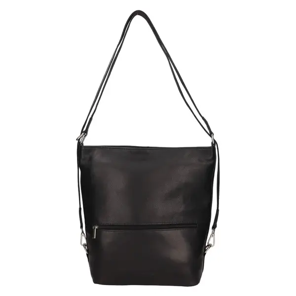 Dámska kožená kabelka/batoh SendiDesign Milagros - čierna
