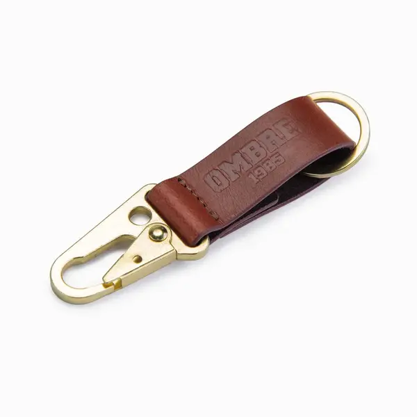 Ombre Men's key ring with snap hook - black