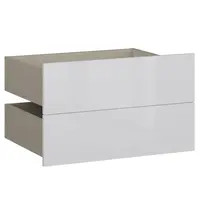 Zásuvky 2 ks Modulix Na vešiak na oblečenie 49,4 Biely Lesk