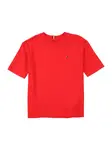 TOMMY HILFIGER Tričko 'ESSENTIAL'  tmavomodrá / jasne červená / biela
