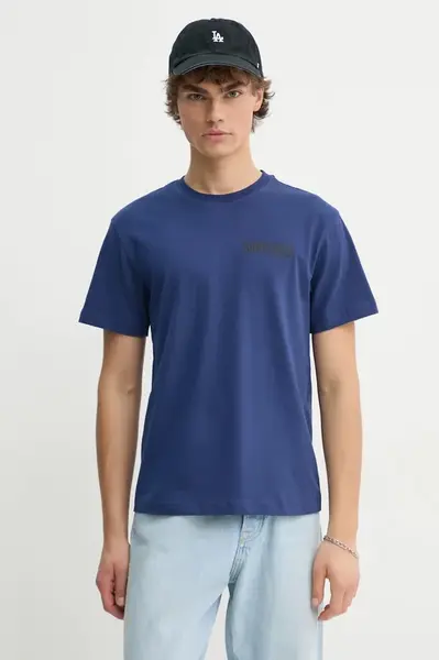 Bavlněné tričko Sunflower modrá barva, s potiskem, 2041