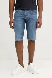 Rifľové krátke nohavice Pepe Jeans STRAIGHT SHORT CASH