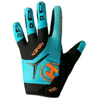 HAVEN DEMO LONG KID Detské cyklistické rukavice, svetlomodrá, veľkosť