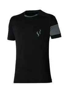 MIZUNO Funkčné tričko  čadičová / čierna