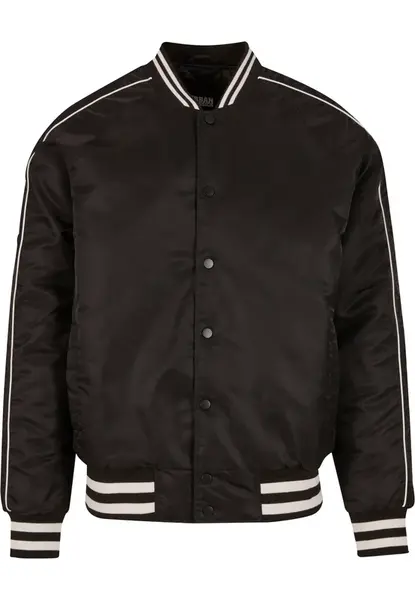 Urban Classics Prechodná bunda 'Racer'  čierna / prírodná biela