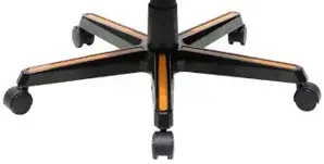 Krytky na kříž na DXRacer kovový, oranžové dlouhé, FL, FH, RJ, RZ, RV, RM, RH, DH, DM, DJ, sada 5 ks