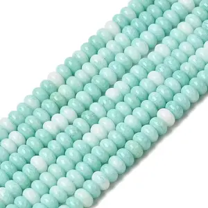 Cracked Opaque Glass Beads Strand