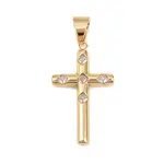 316 Surgical Stainless Steel & Clear Cubic Zirconia Pendants