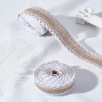 2 Rolls Burlap Ribbon