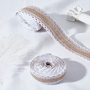 2 Rolls Burlap Ribbon