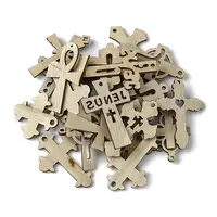 100Pcs Wood Pendants