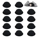 15Pcs Cloth Round Fascinator Hat for Dolls