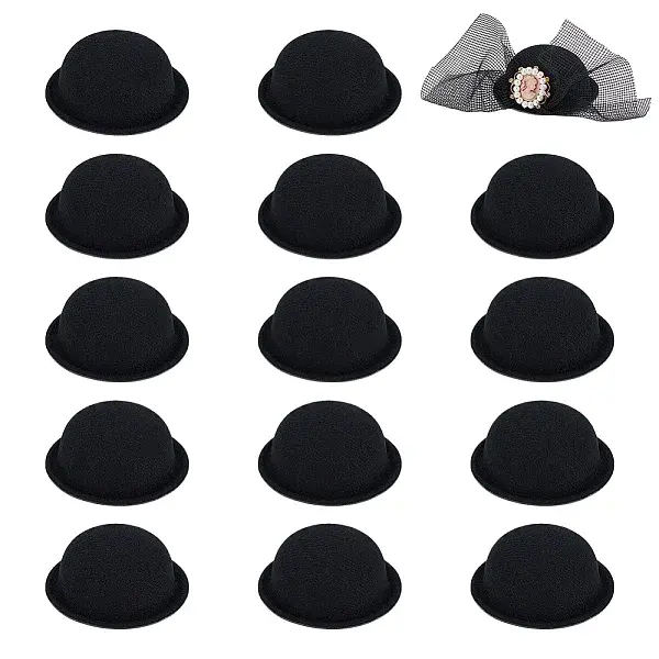 15Pcs Cloth Round Fascinator Hat for Dolls