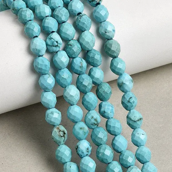 Dyed Natural Howlite Beads Strands