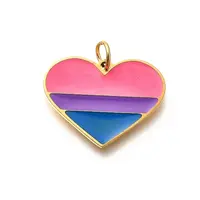 Pride 304 Stainless Steel Enamel Pendants