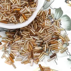 Glass Round Bugle Beads