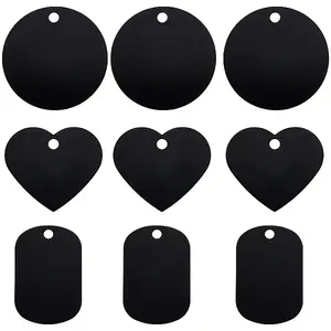 30Pcs 3 Styles Aluminum Pendants