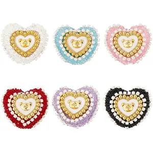 6Pcs 6 Colors Acrylic Plastic Beads