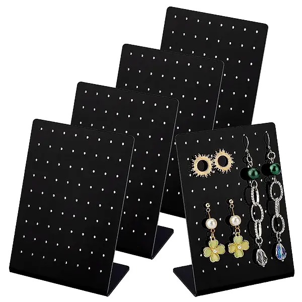 72-Hole Acrylic Slant Back Earring Display Stands