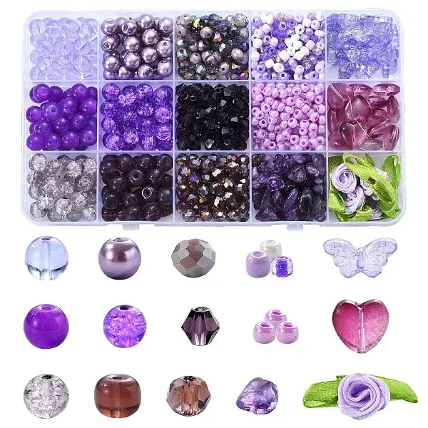 DIY Glass Beads Jewelry Making Finding Kits