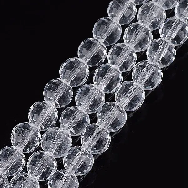 Transparent Glass Bead Strands