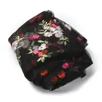 Polyester Flower Embroidered Lace Fabric