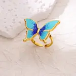 304 Stainless Steel Enamel Open Cuff Rings