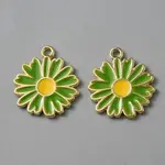 Light Gold Plated Alloy Enamel Pendants