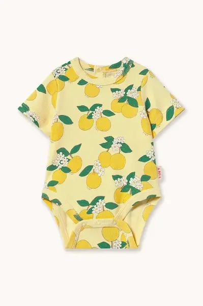 Kojenecké body Tinycottons ORANGES RIB BODY
