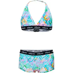 AQUOS BONA Dívčí sportovní dvoudílné plavky, mix, velikost 152-158