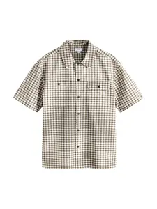 Next Košeľa  olivová / biela