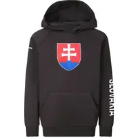 PROGRESS SK HOODY JR Juniorská mikina pre fanúšikov, tmavo sivá, veľkosť 128-134