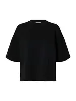 SELECTED Oversize tričko 'SLFTenny'  čierna