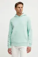 Mikina Calvin Klein pánská, oranžová barva, s kapucí, hladká, K10K109927