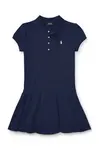 Dívčí šaty Polo Ralph Lauren tmavomodrá barva, mini, 313624740001