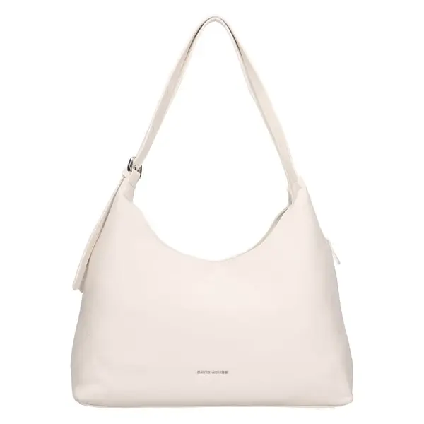 Dámska kabelka cez rameno David Jones Quida - krémová