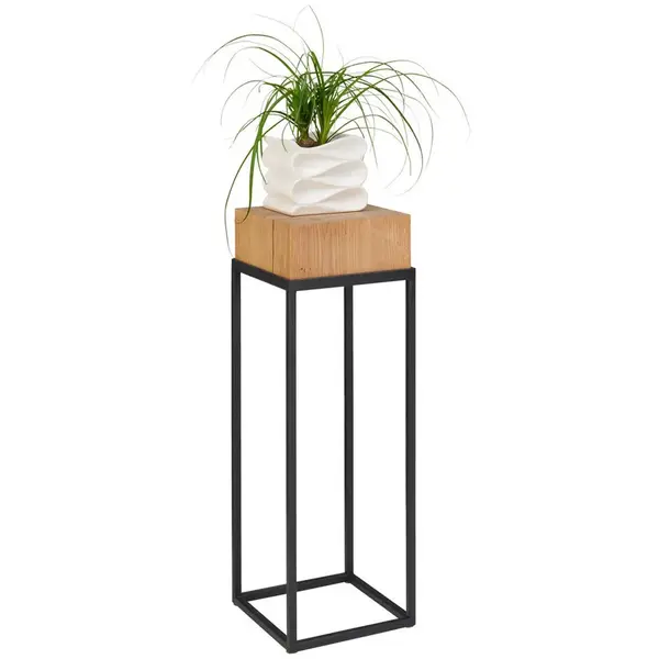 Linea Natura STOJAN NA KVĚTINY, dub, černá, barvy dubu