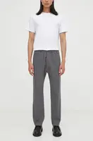 Kalhoty Drykorn pánské, šedá barva, jednoduché