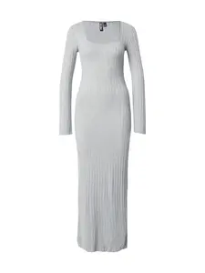 PIECES Pletené šaty 'PCIRIS'  sivá