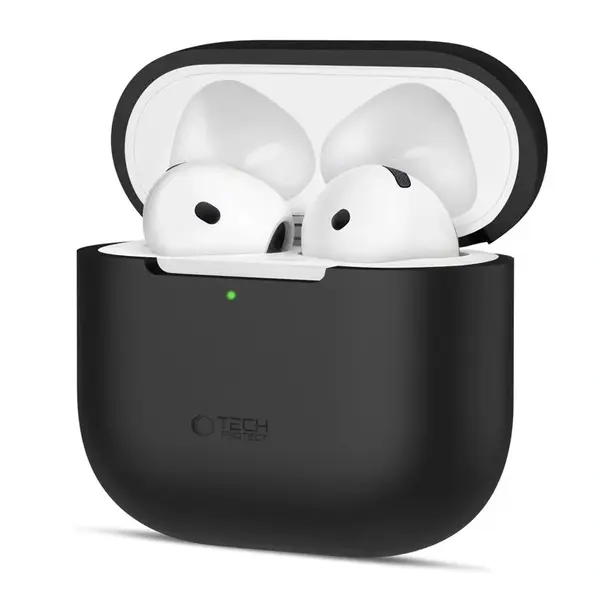 Tech-Protect Silikonové pouzdro, Apple AirPods 4, černé
